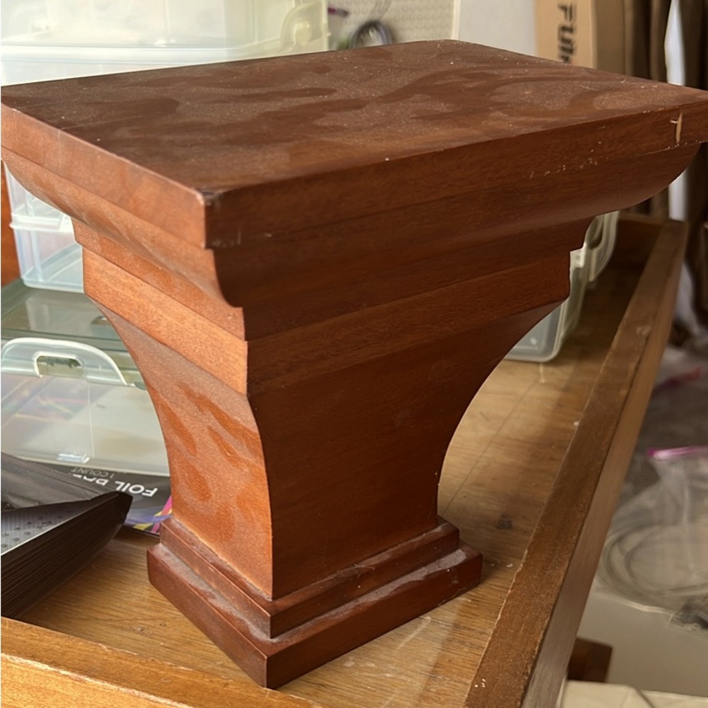 Two Pedestal Display shelves from Pottery Barn